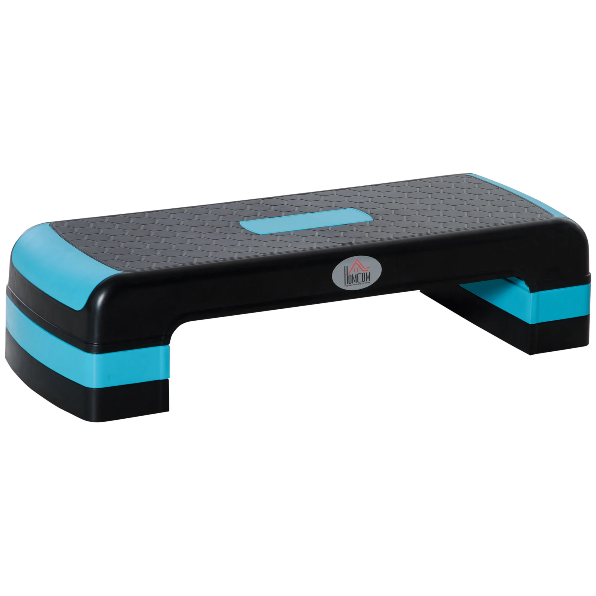 Step de Ginástica Aeróbica Ajustável em 3 Níveis Superfície Antiderrapante 78x28x20cm CHEZMOI