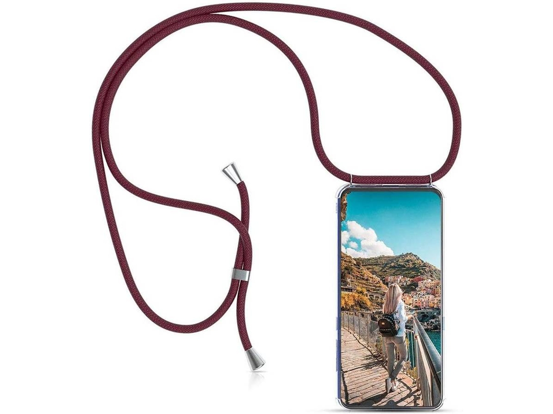 Capa Xiaomi MI A2 HONGWE. Com corda Transparente, Bordô