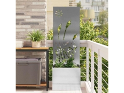 Vidaxl Tela De Privacidade Para Jardim Fretwork Prata 50 X 32 X 150 Cm