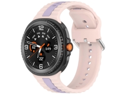 Pulseira Vertical De Silicone Bicolor Para Samsung Galaxy Watch 8 40mm / 44mm