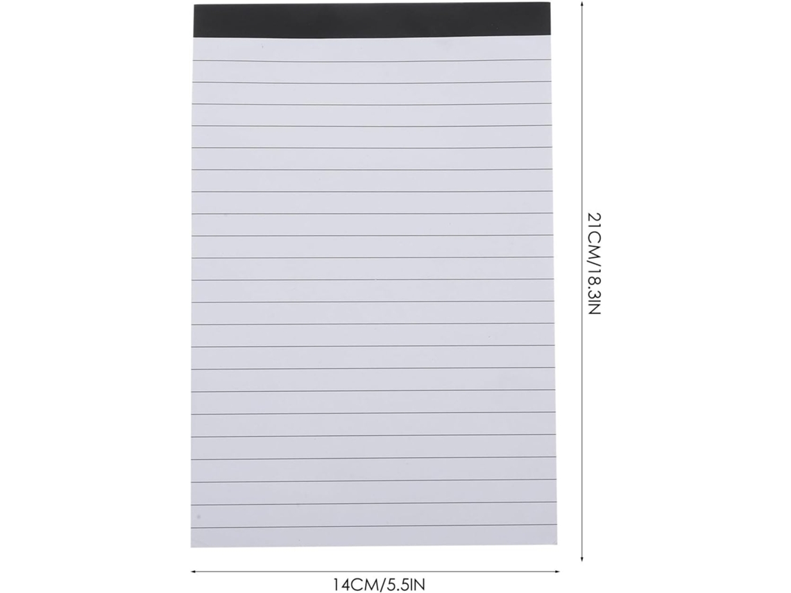 Conjunto 5 Cadernos A5 Abaodam, Papel Fácil De Destacar, 25 Folhas Por Caderno, Bloco Notas Simples