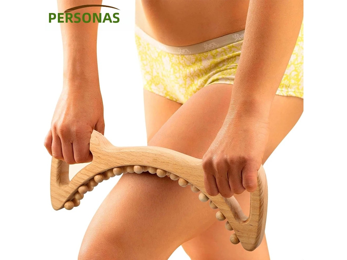 Bastão De Madeira Para Gua Sha, Ideal Para Massagem, Drenagem Linfática, Modelagem Corporal E Combate À Celulite.