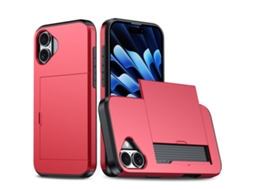 Capa Protetora À Prova De Choque Para Iphone 17 - Compartimento Para Cartão