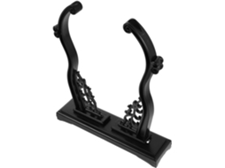 Suporte Grande Para Leque Japonês Em Resina Preta, Pedestal Estável Para Leques Dobráveis, Suporte Decorativo Para Casa