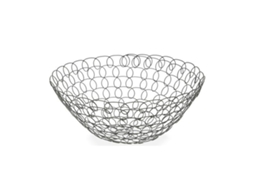 Fruteira Cinzento Metal 28 X 12 X 28 Cm