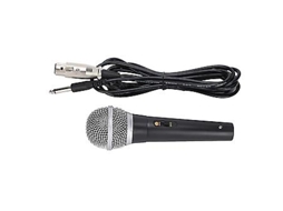 Microfone de mão XLR com conexão de 1/4 de polo para palco, karaokê e gravação vocal lenta