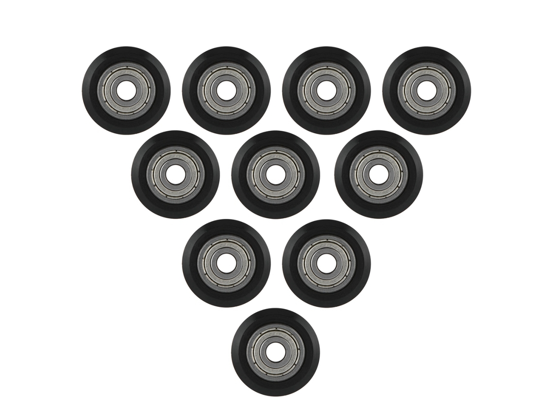 10 Peças De Polia Cnc De Pom Com Rolamentos De 5mm Para Impressora 3d (l)