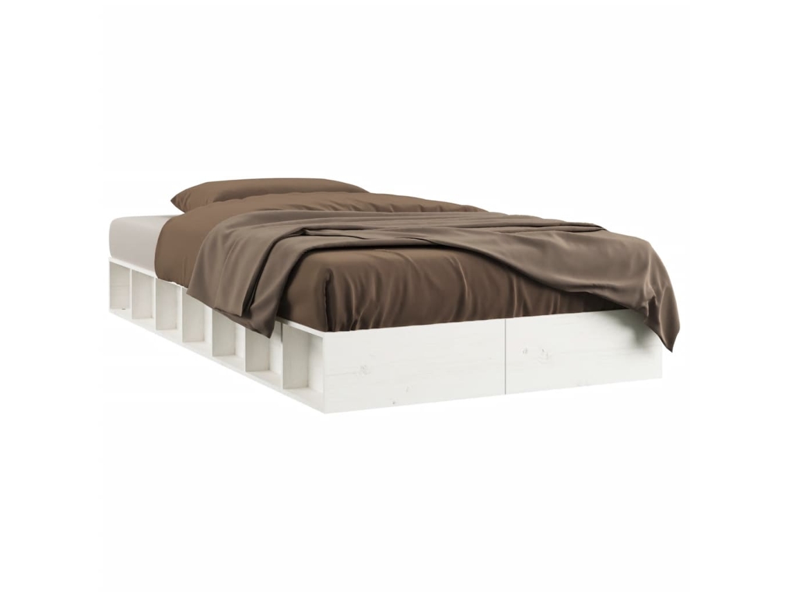 Bed Frame, Bed Frames Vidaxl Branco Madeira (100 X 200 Cm)