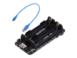 Suporte De Bateria 18650 Com Interface Micro Usb E Led