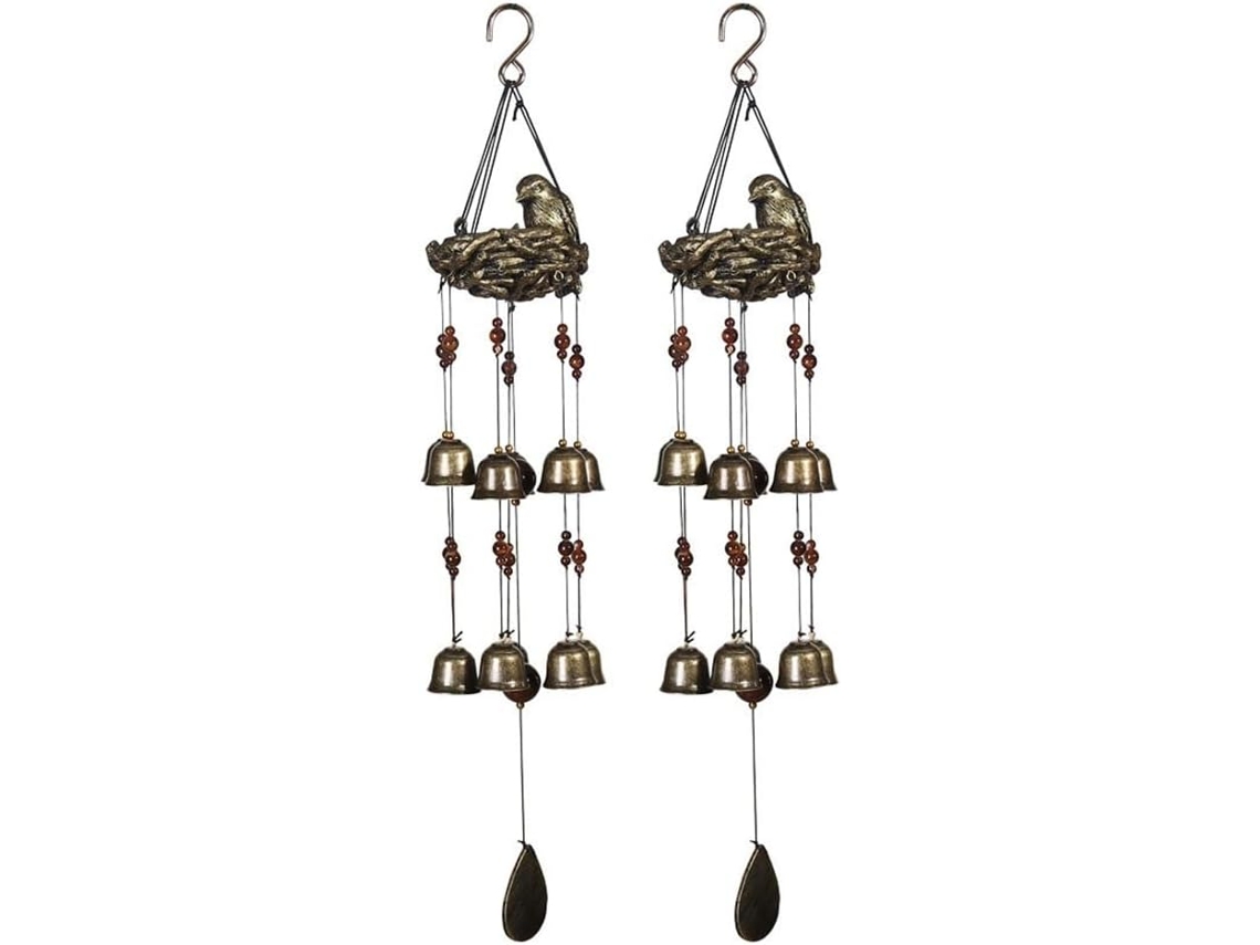Conjunto De 1 Sino De Vento Com 12 Sinos Para Decoração De Jardim E Gokoco