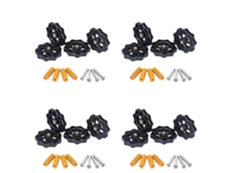 16pcs Upgraded Hand Twist Leveling Nut Diameter 40mm + 16pcs Hot Bed Spring + 16pcs M4x35mm Screws For Cr10 3d Printer