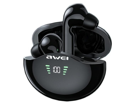 Awei, Fones De Ouvido Bluetooth 5.1 T12p Tws Com Estojo De Carregamento
