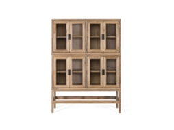 Vitrina Virelle Em Madeira Mindi 160 Cm X 120 Cm X 40 Cm