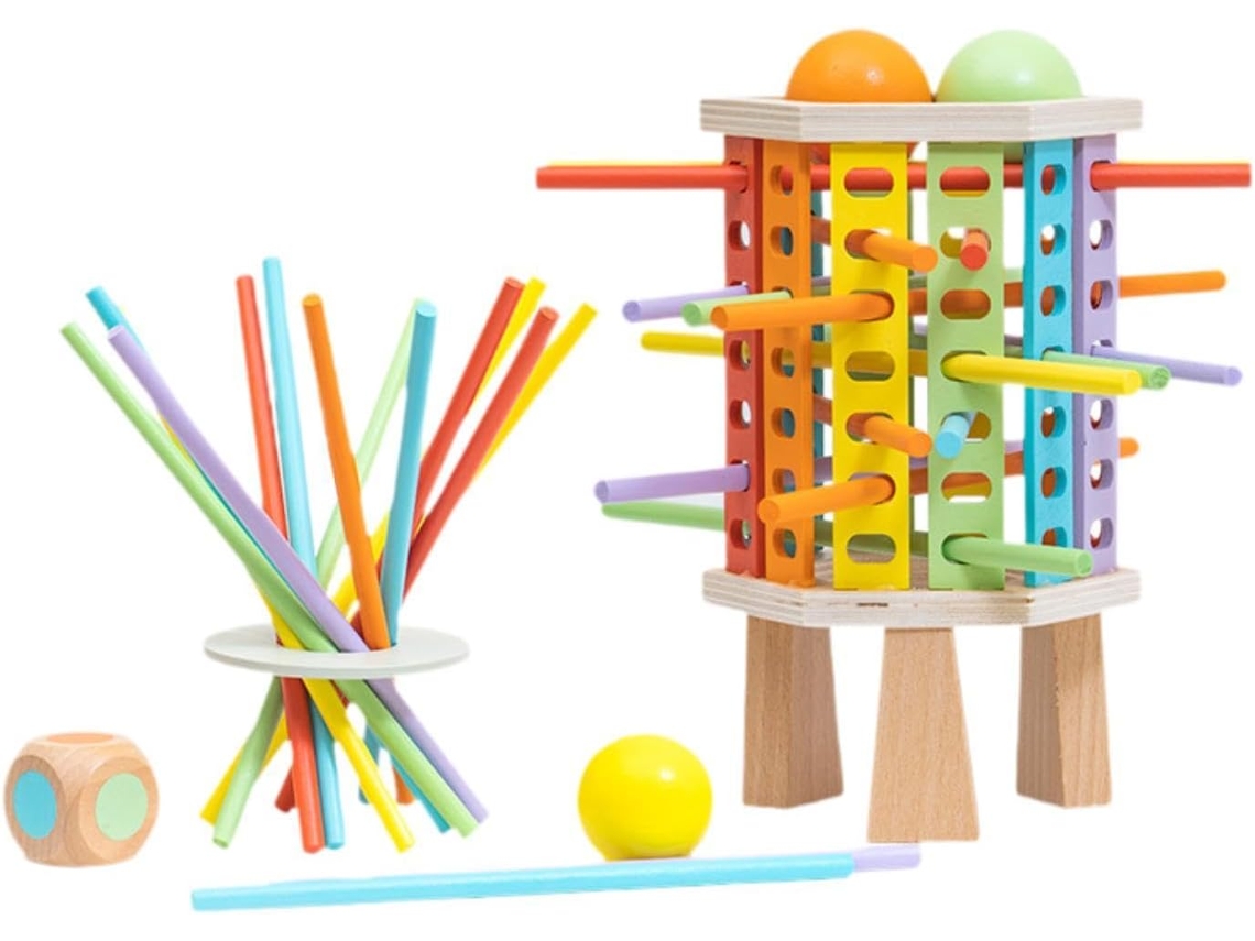 Jogo De Palitos Coloridos, Brinquedo Educativo Matemática Para