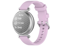 Bracelete para Garmin Lily 2 silicone com fivela prateada liberação rápida roxa XIAOMOYU