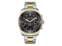 Relógio Masculino Multifuncional Ochstin 7019c Com Movimento De Quartzo, À Prova D'água E Com Pulseira De Aço Luminosa.