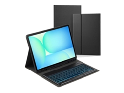 Capa de couro para tablet Webake Psd X620 com teclado Bluetooth retroiluminado