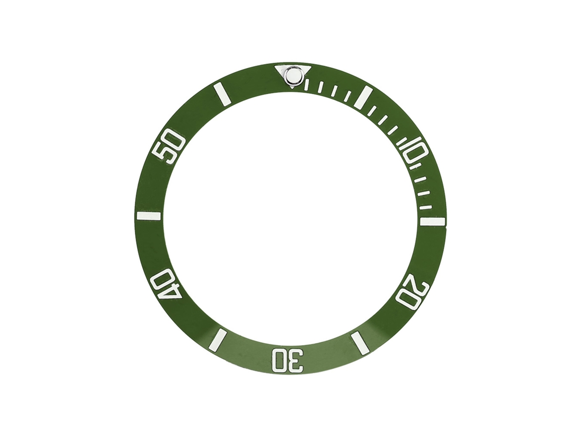 Anel De Borda De Relógio De Alumínio Para Substituição (verde)