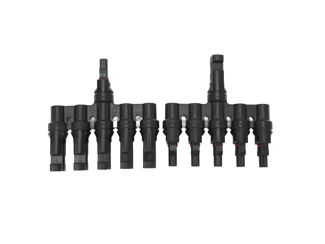 Laxiscreed Conector Solar Tipo T 1 Para 5, Impermeável Ip67 Em Ppo, Ideal Para Sistemas Fotovoltaicos