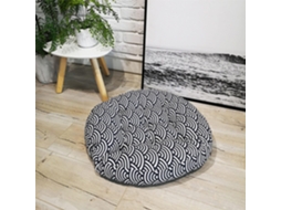 1 Almofada Redonda Para Assento, 55x 55cm, Almofada Macia Para Cadeiras De Interior E Exterior, 10cm De Espessura, Para