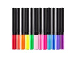 12pcs Set De Lápices De Ojos Líquidos Coloreados Impermeables Inalterables Mate