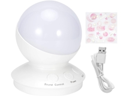 Luz Noturna Led Colorida Com Controle De Voz Inteligente, Presente