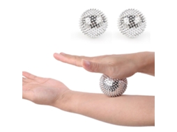1 Par De Bolas De Massagem Magnéticas Para Mãos Com Pontas