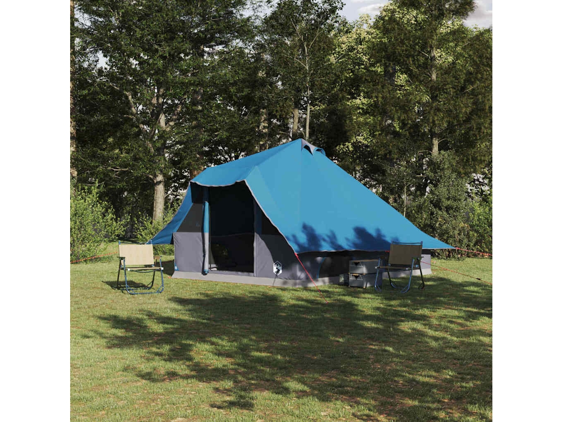Vidaxl Barraca Tipi Com Telhado Azul 358 X 296 X 258 Cm Tafetá