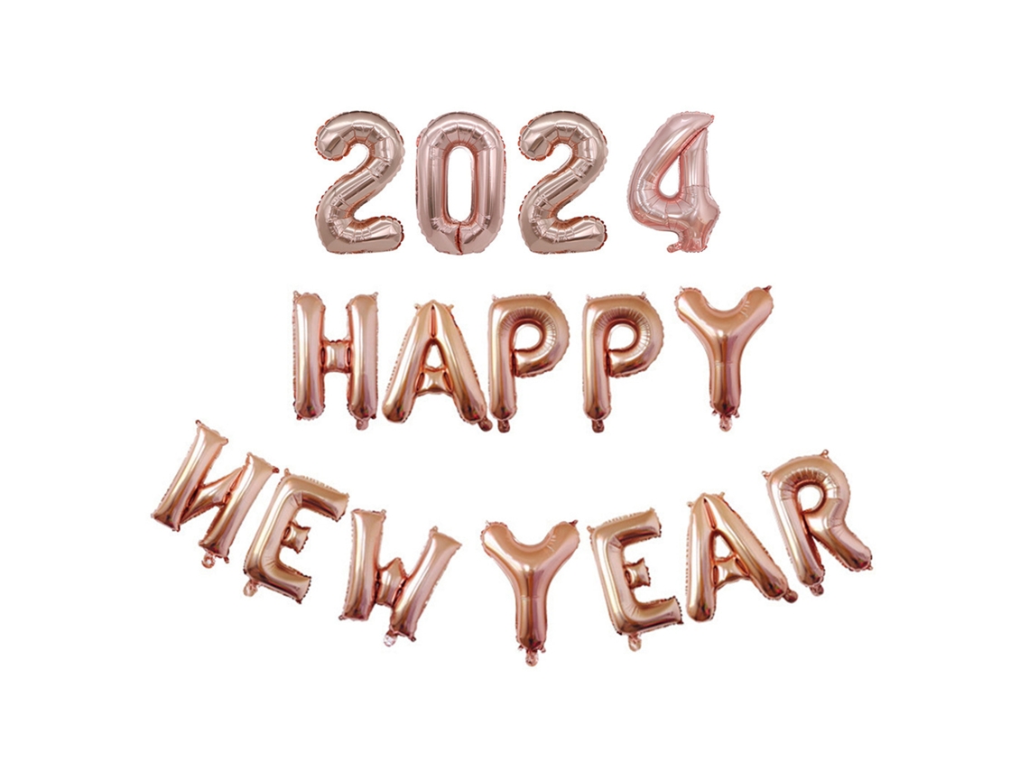 Laxiscreed Kit De Decoração Para Réveillon 2024 Festa De Ano Novo E Feliz Ano Novo