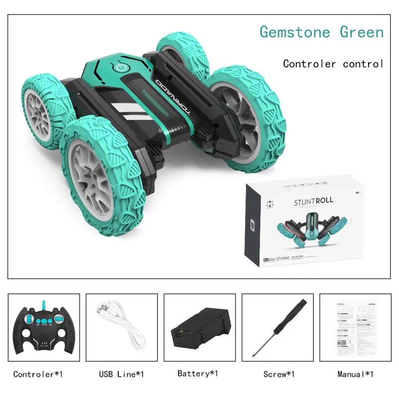 (1 Pilha, Um Controle) Carrinho de Brinquedo Com Controle Remoto, Rotação 360°, Luzes LED Brilhantes E Música.