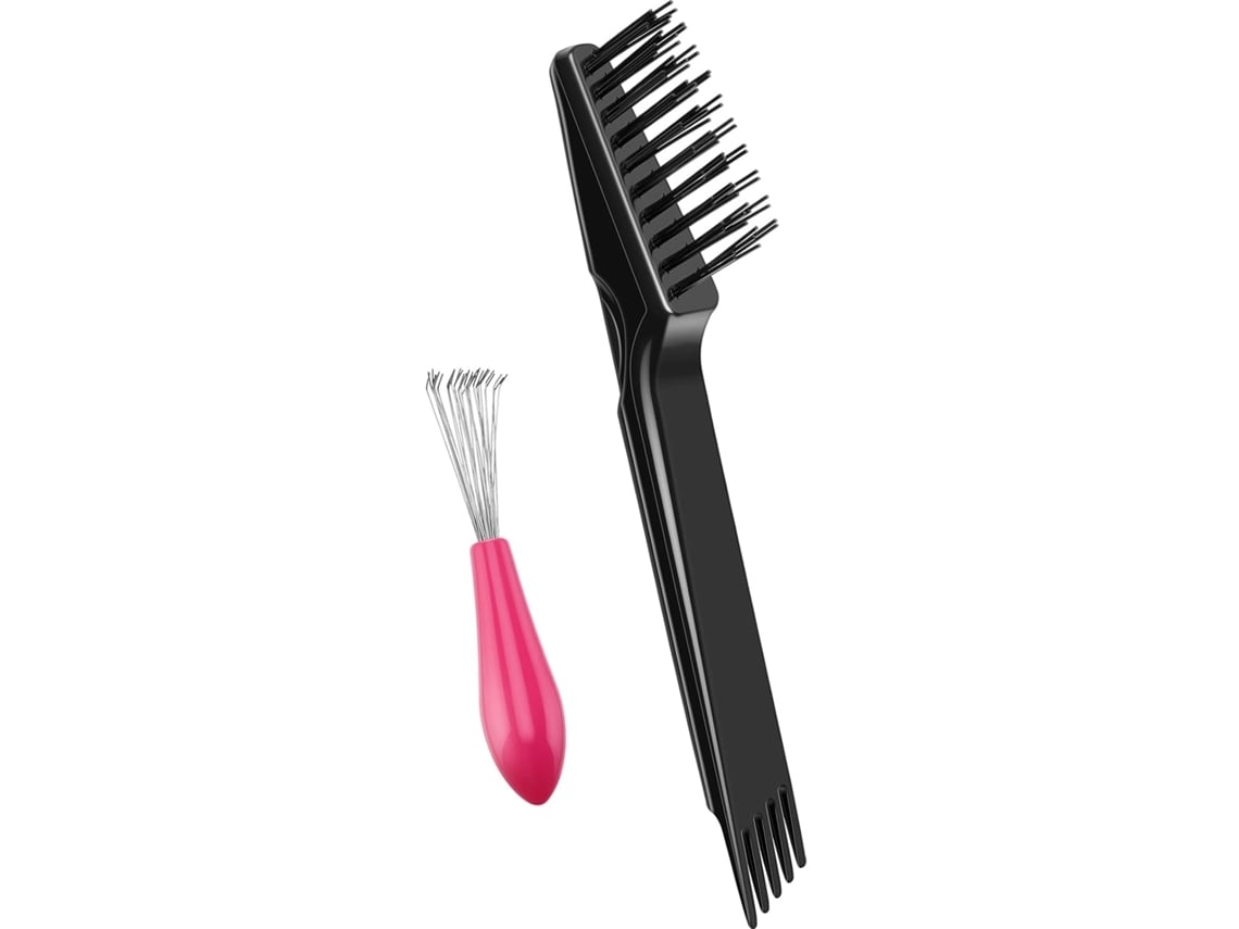 2 Peças Escova De Cabelo Ferramenta Limpeza Pente Limpador Mini Removedor Ca*