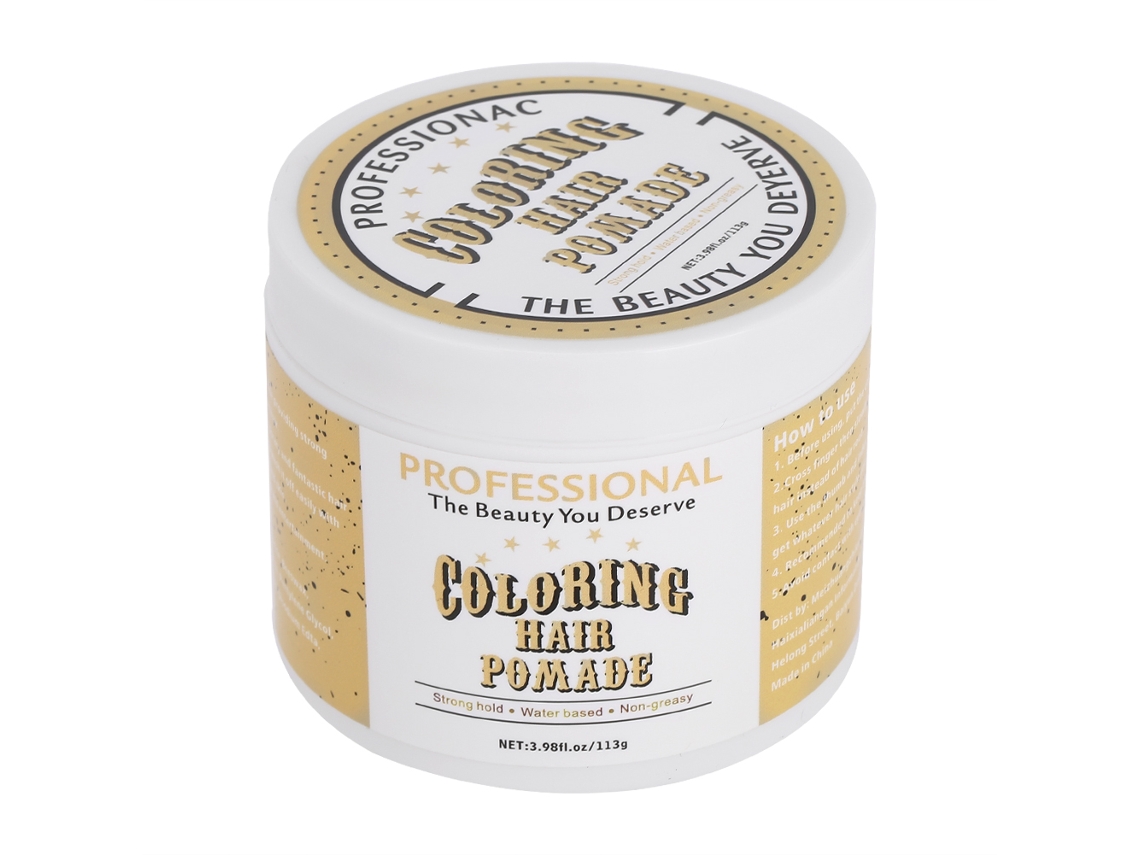 2026 pomada de Color Desechable para Cabello 113g Cera de Estilo Tinte Modeling Hairstyle Oro
