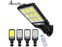 Luz Solar De Rua Externa Com Sensor De Movimento 3 Modos Impermeável Para Jardim Pátio Caminho Jardim 108cob
