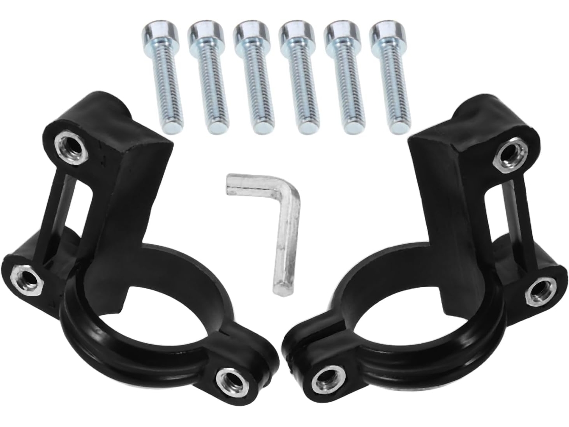 Suporte de plástico para para-lama com parafusos, para patinete elétrico, kit com 2 peças.