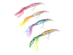 Isca Artificial para Pesca de Lula 23cm 4pcs