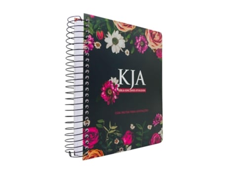 Livro Biblia Para Anotacoes Kja Com Harpa Floral Pink Edifique De Diversos (português Do Brasil)