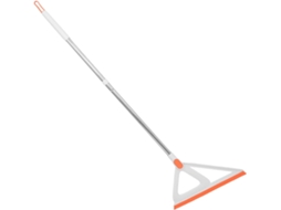 Esfregão De Limpeza De Pisos Leve, Laranja, Em Silicone E Plástico.