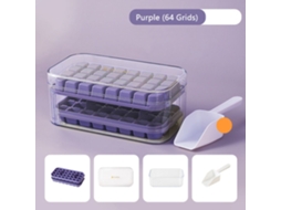 Forma de gelo Slowmoose Purple Ice Brick (64 grades)