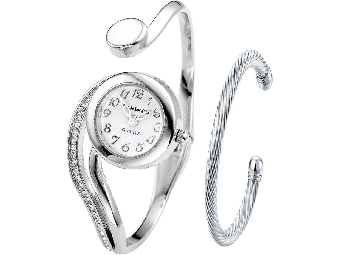 Lurelia Relógio Feminino, Movimento De Quartzo, 6,2 Polegadas, Aço Inoxidável, Dourado