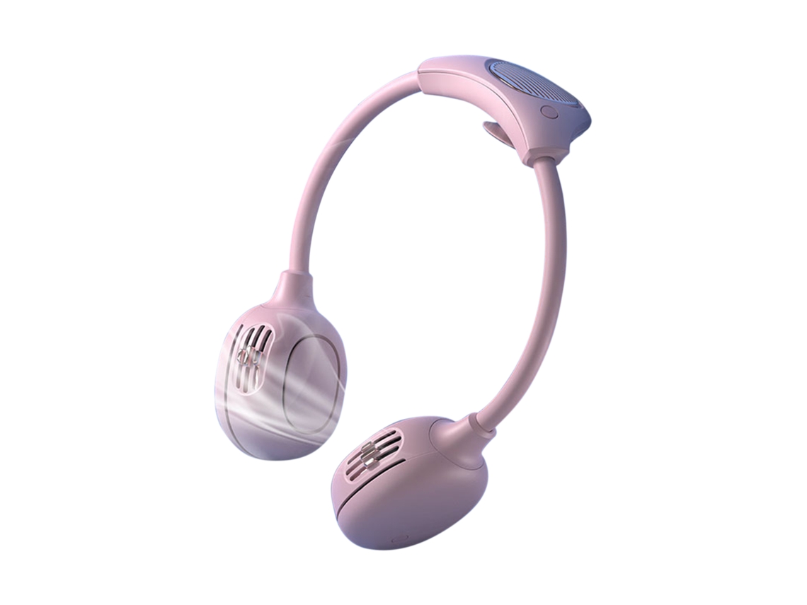 Ventilador Sem Lâmina Pendurado No Pescoço Laxiscreed Com Três Dutos De Ar, Carregamento Usb, Portátil E Vestível