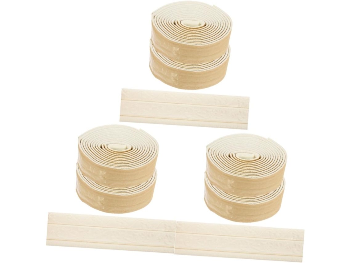 Conjunto De 6 Molduras Decorativas Autoadesivas Para Rodapés De Espuma