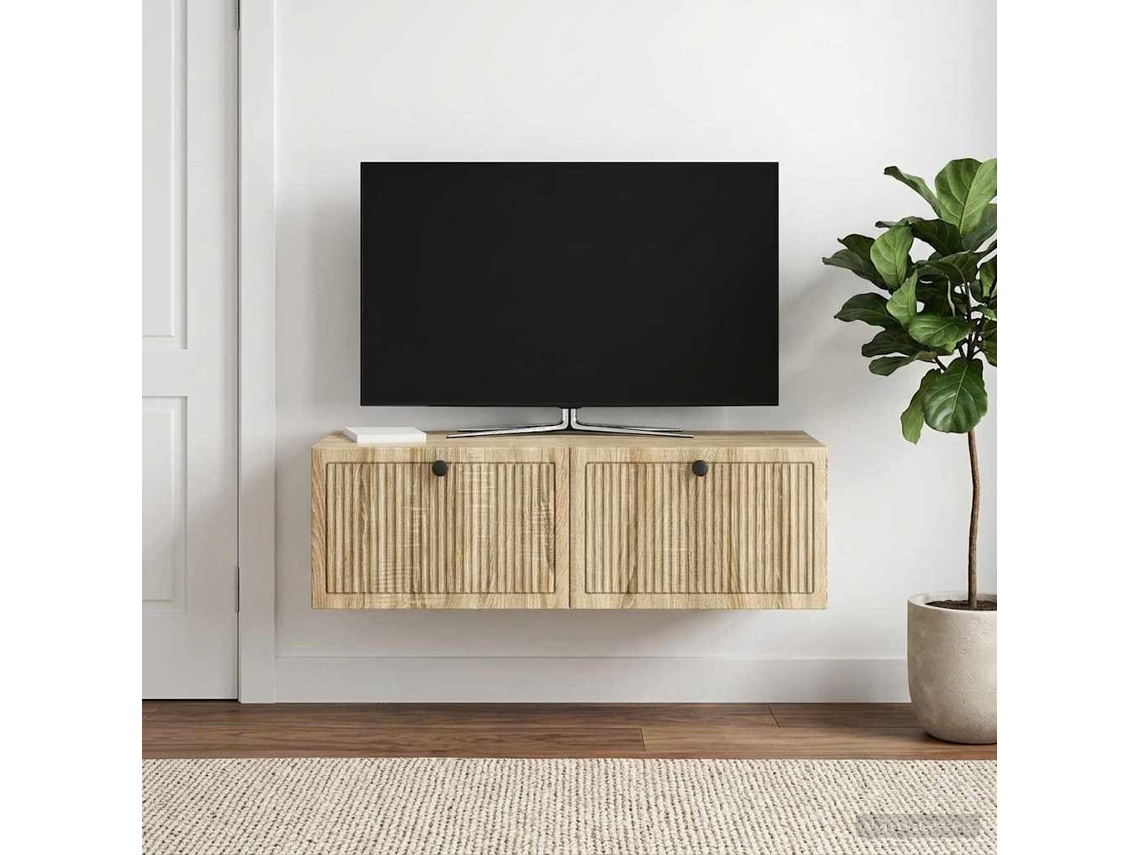 Vidaxl Gabinete de Tv de Parede Carvalho Sonoma 98 X 41 X 30 Cm