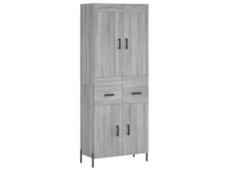 Highboard, Highboards Vidaxl Cinzeto Madeira Processada (n/a)