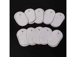 Lurelia Eletroestimulador Corporal Tens 10 Unidades 6,8 X 4 X 0,2 Cm 2,7 X 1,6 X 0,1 Silicone Branco