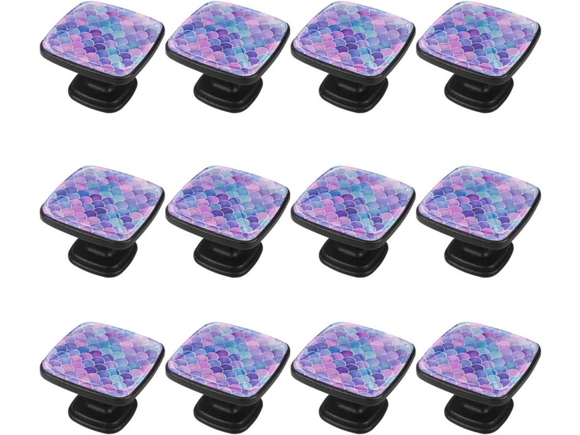 Puxadores Quadrados Para Armários De Cozinha, Puxadores Para Gavetas De Cômoda, 12 Peças, Formatos Abstratos E