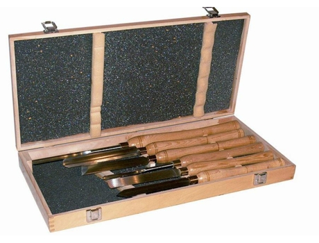 Cinzéis para torno de carpintaria 6 peças. Balsa