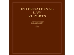 Livro International Law Reports Volume 160 de Cambridge University Press (Inglês)