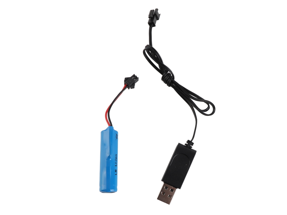 Bateria Li 3.7v 500mah Para Barco Rc Flytec V005 Cable De Carga Usb Accesorios De Barco Rc