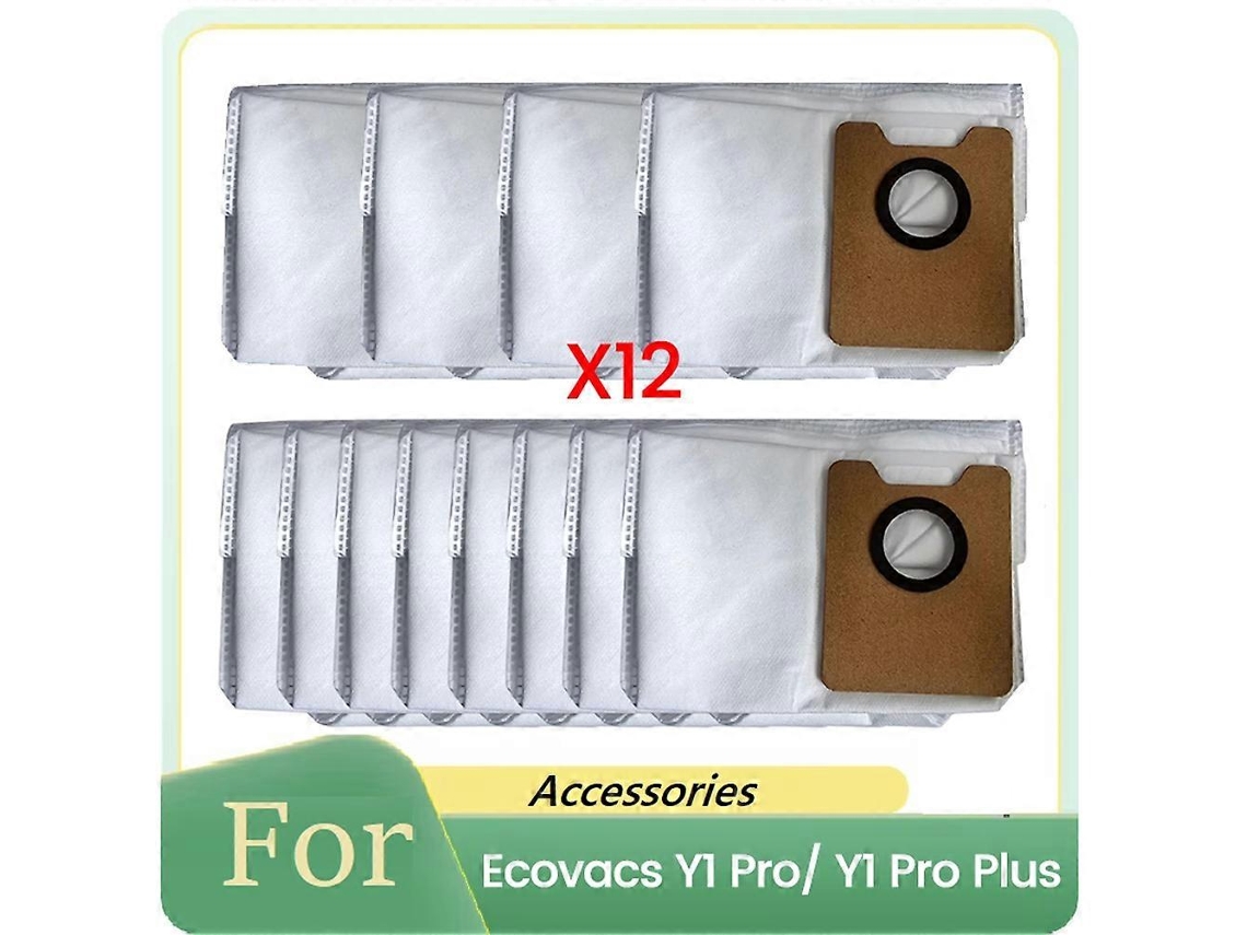 Sacos De Pó Para Aspirador De Pó Y1 Pro/y1, Peças De Reposição, Saco De Lixo Não Tecido, Pacote Com 12 Unidades._glo