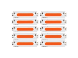 2026 10pcs Chips Cob Led Perlas de Luz de Tira Larga 12v 2w para Accesorios de Iluminación Automotriz Luz Roja